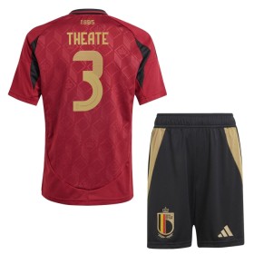 Camisetas Bélgica Theate 3 Primera Euro 2024 - Niño (+ Pantalones)
